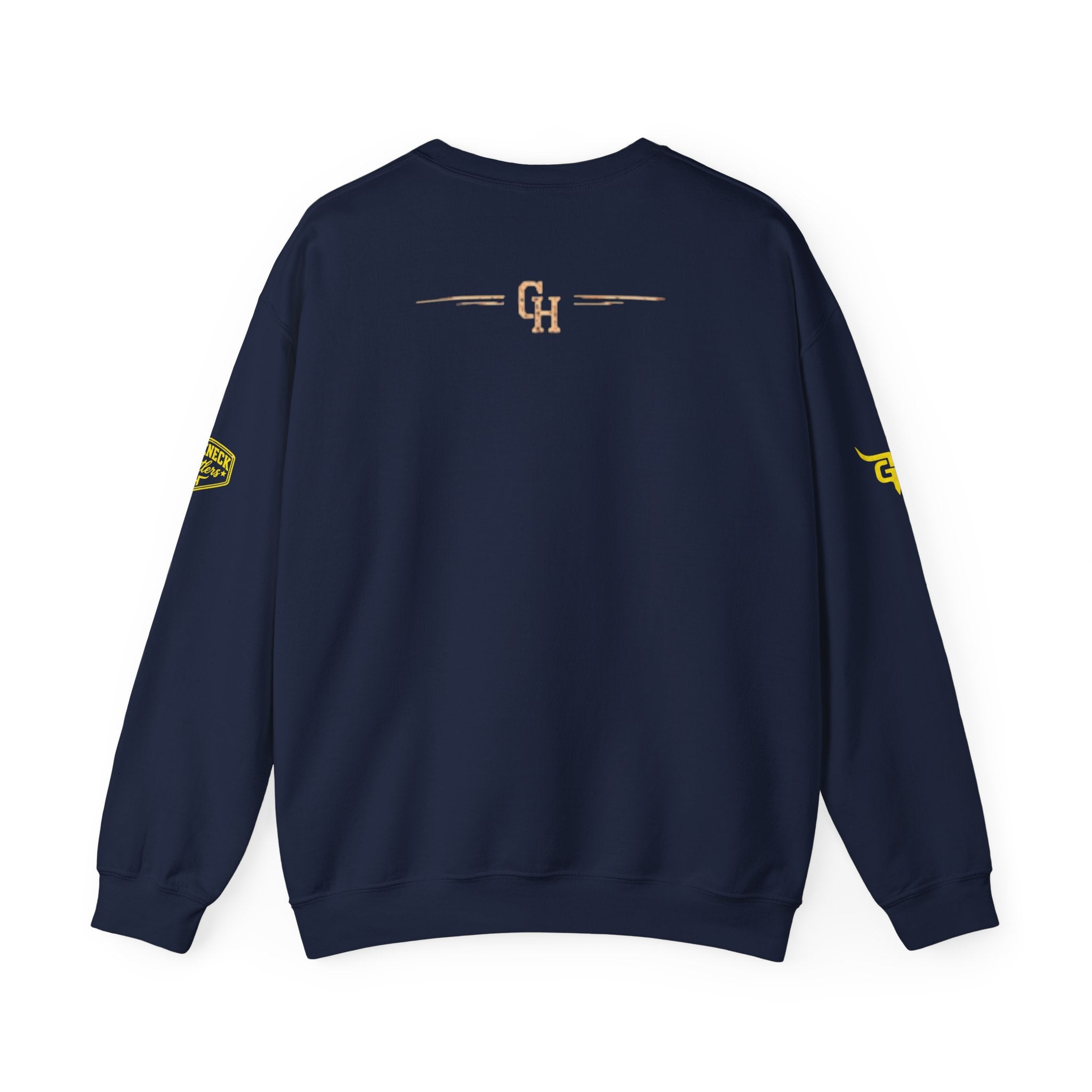 Gooseneck Hustlers logo Crewneck Sweatshirt | Western bull emblem