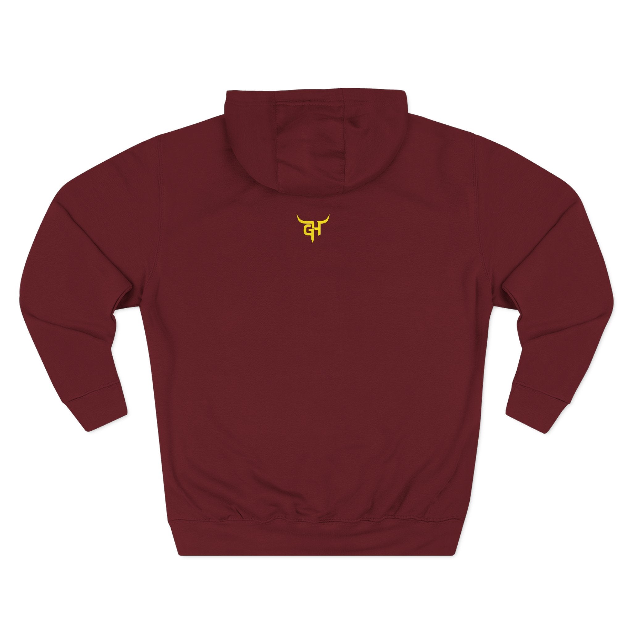 Minimal Yellow Symbol hoodie | Back Chest Small Logo