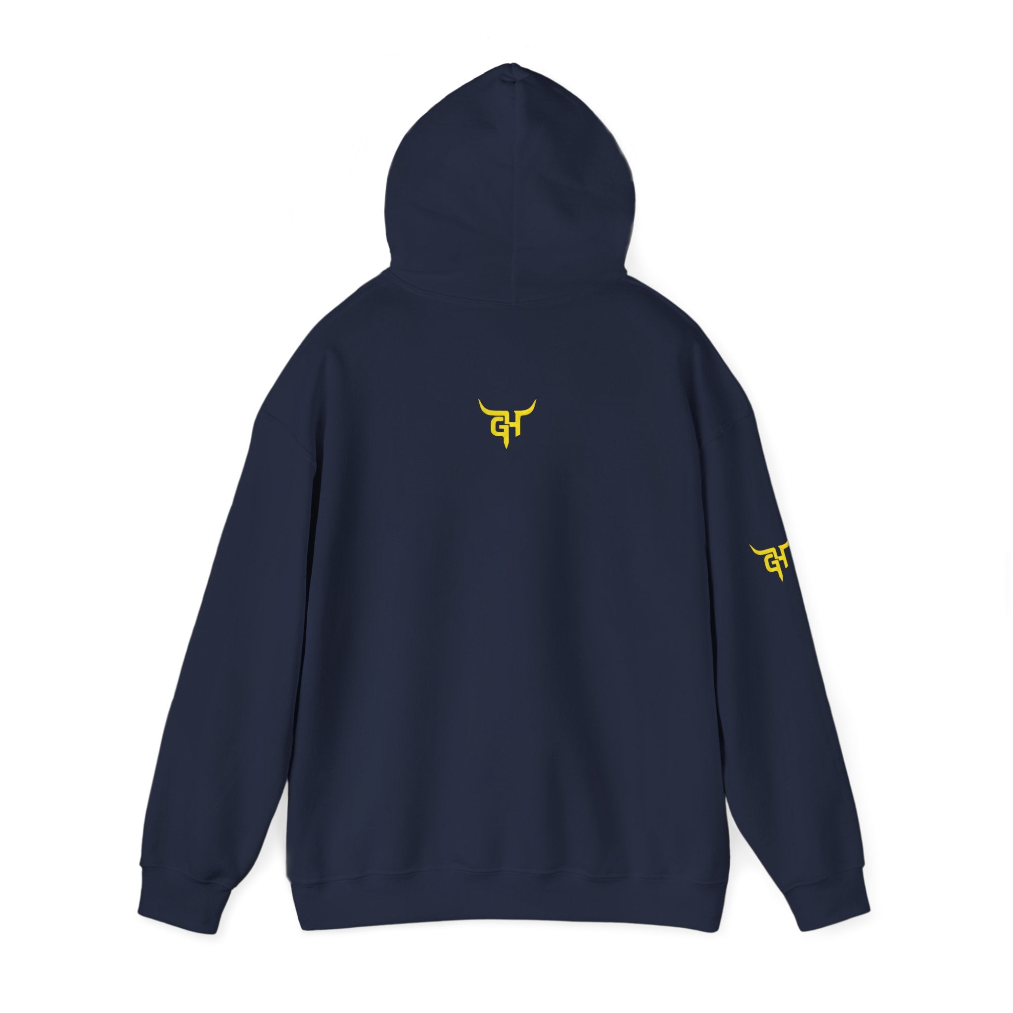Gooseneck Hustlers Script Logo Hoodie | White Pullover Sweatshirt