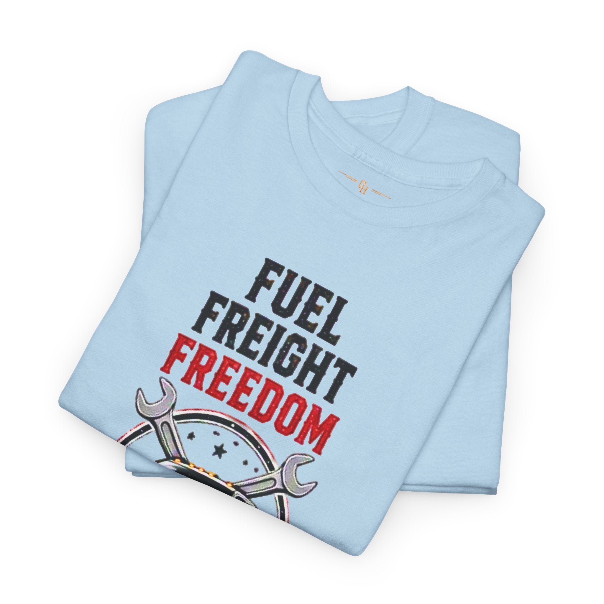 Fuel Freight Freedom trucker graphic tee | No Clock No Boss Just Loads