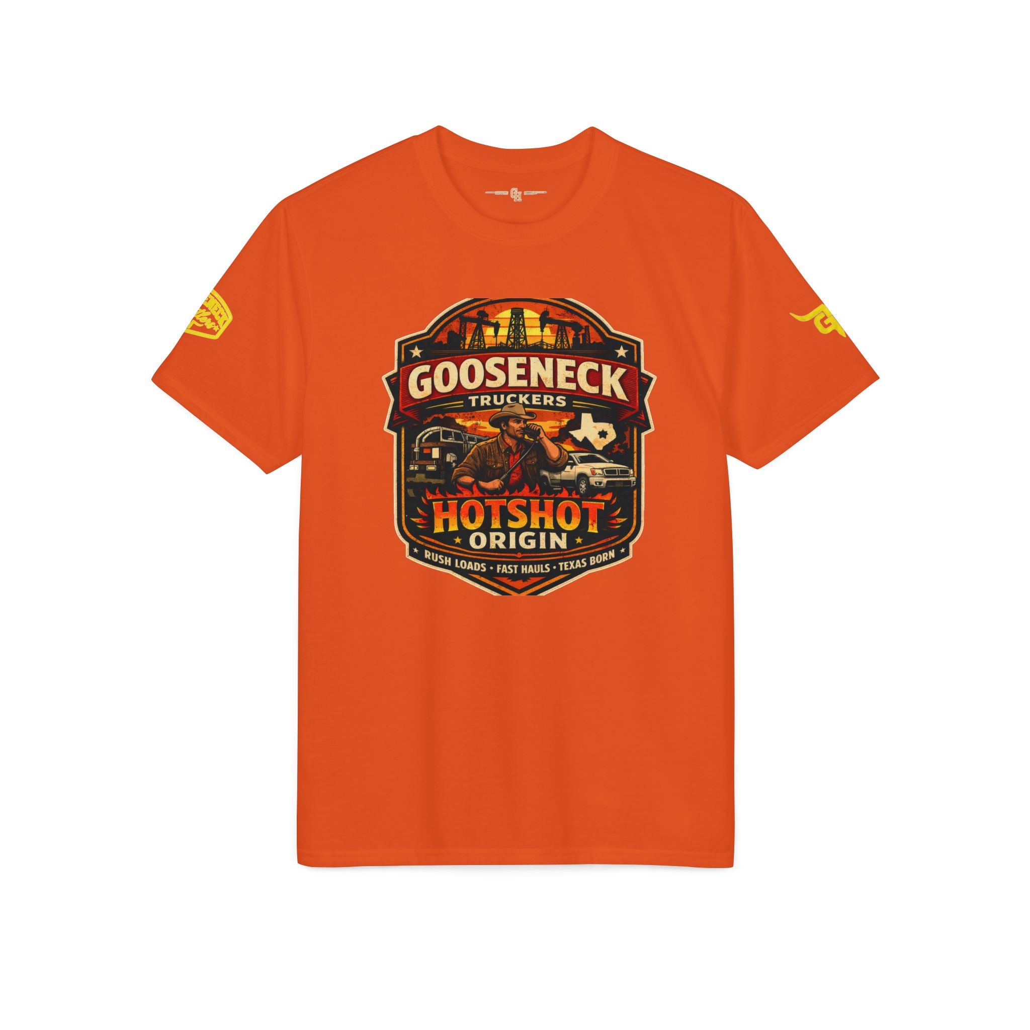 Gooseneck Truckers Hotshot Origin T-Shirt | Texas Trucking Logo