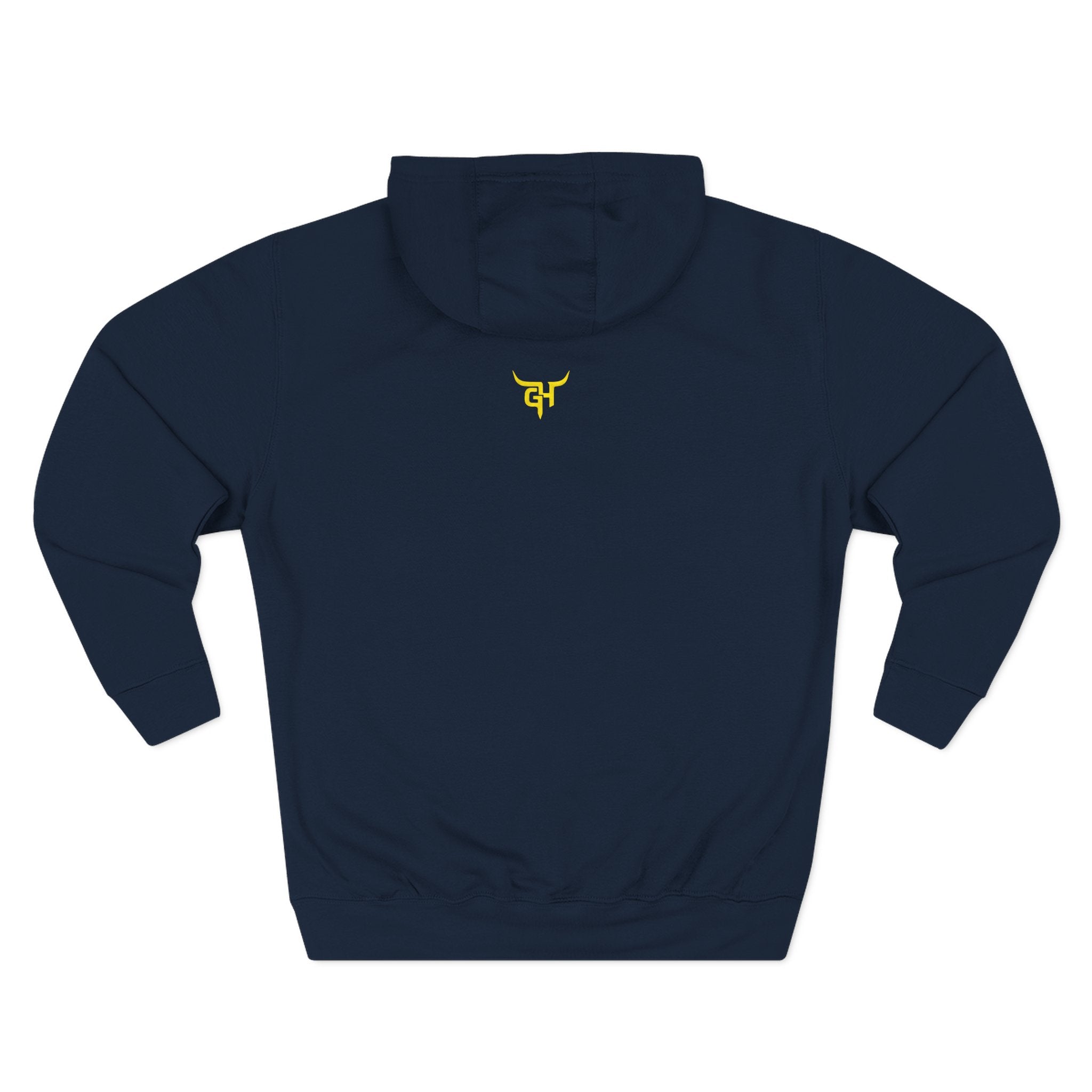 Minimal Yellow Symbol hoodie | Back Chest Small Logo